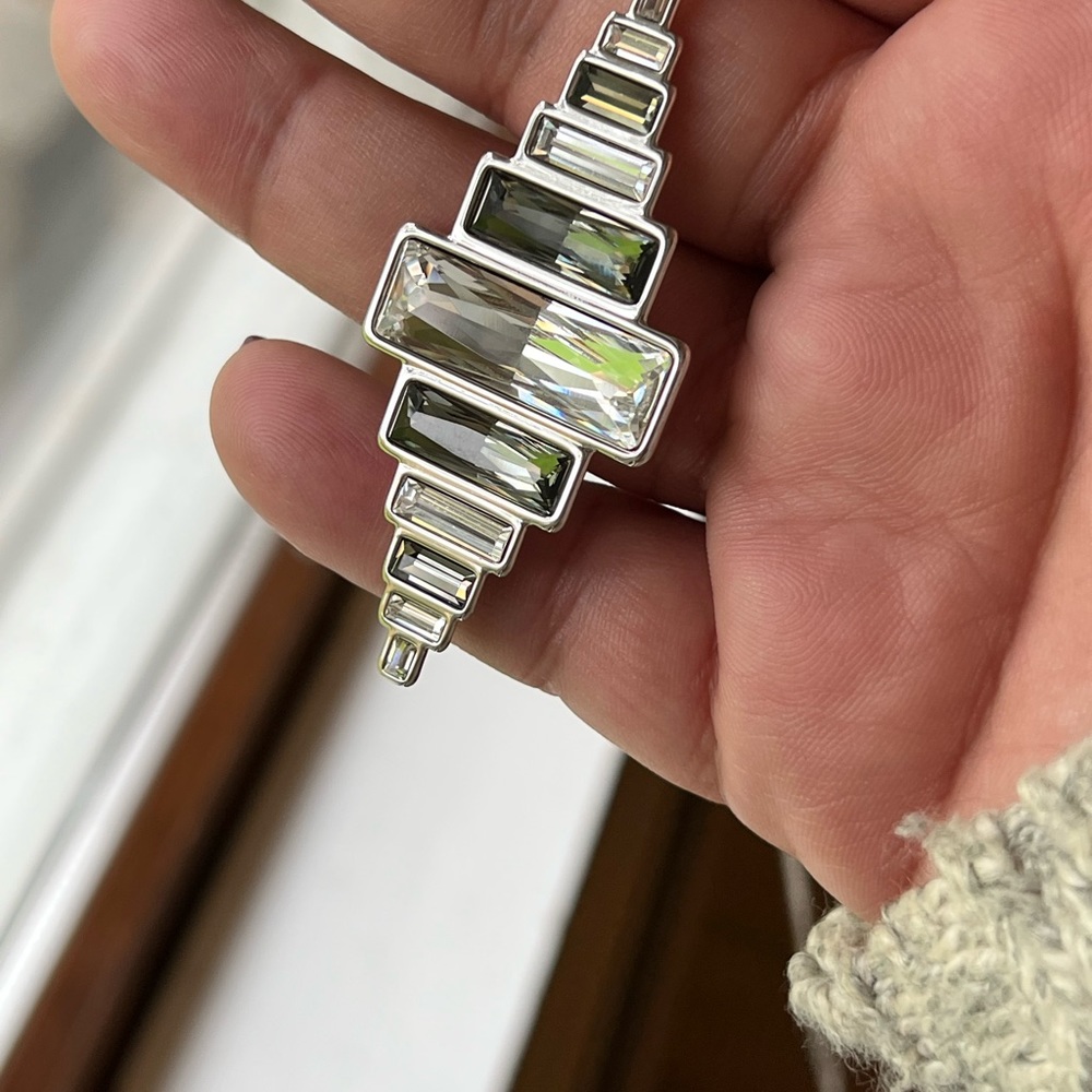 Touchstone long Art Deco necklace